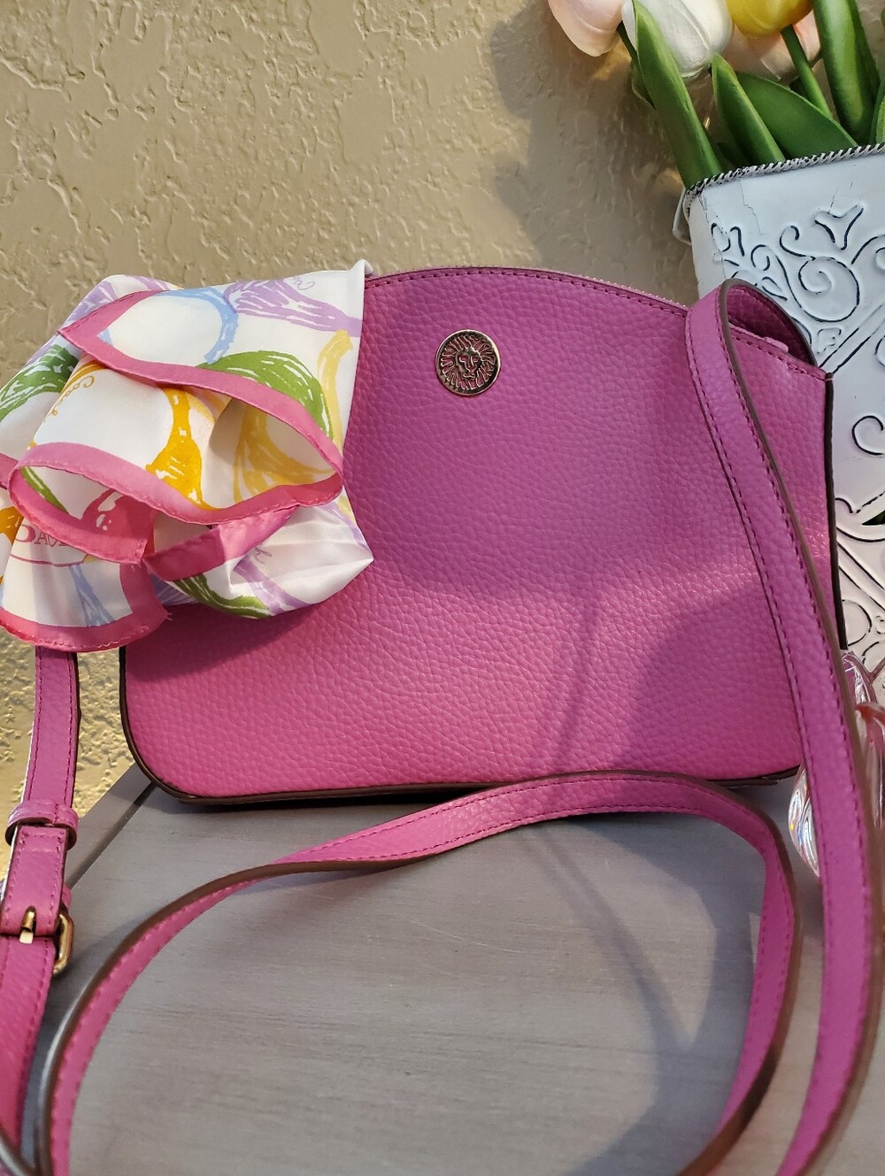 Anne Klein Women’s Pink Crossbody Bag